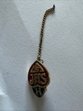 Vintage Gold-Tone Red JAckson High school Pendant